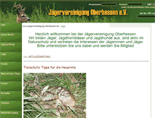 Tablet Screenshot of jaegervereinigung-oberhessen.de